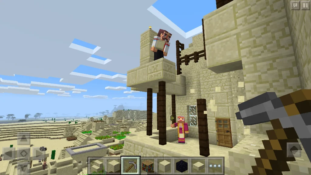 Minecraft Pocket Edition game on PC